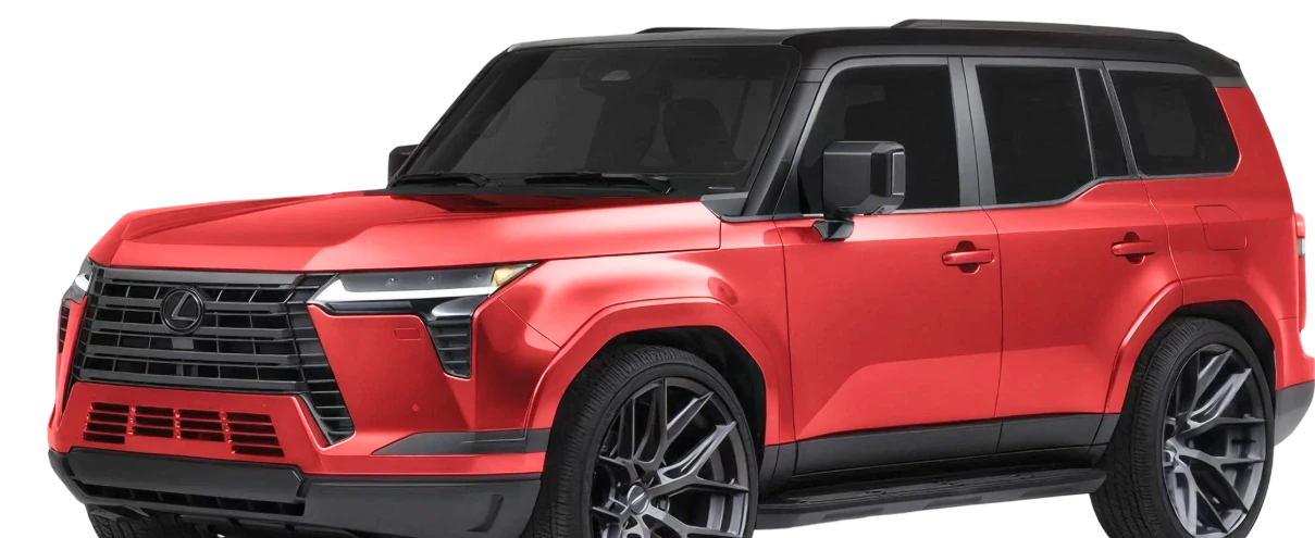 Red luxury SUV